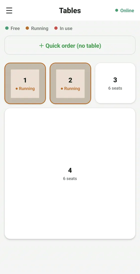 RestoPOS mCAP mobile screen 6