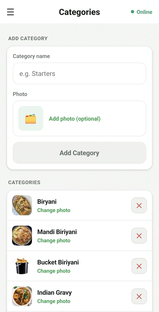 RestoPOS mPOS mobile screen 9